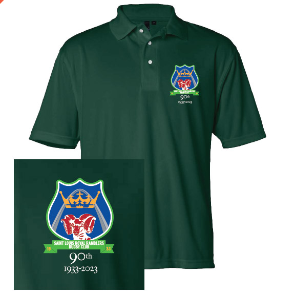 Royal Rambler Rugby Club 90th Anniversary Polo Shirt in Green